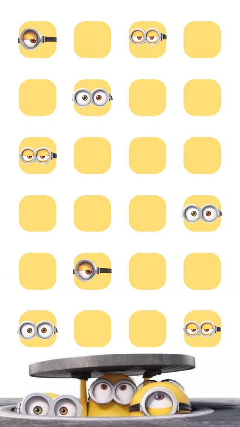 Trendy Home Screen, Home Screen Wallpapers, Cute Minions Wallpaper, Minions Images, Paper Phone, Minion Phone Wallpaper, Minion Banana, Disney Characters Wallpaper, Minions Love