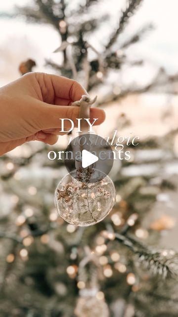 Hannah | Thistle Harvest on Instagram: "I made some dried floral ornaments a few Christmases ago, but last year I put a new spin on it! I found these lovely clear disc ornaments that you can fill with anything that is of nostalgic value to you…perhaps a flower picked by a lover, a piece of a handwritten note, foraged treasures collected from your child, or souvenirs of memories of that unforgettable trip.🪷🌾

Simply fill your empty ornament with whatever you desire that brings beauty and happiness to you, and then tie it with a velvet ribbon and you’ve got the most unique, and memorable ornaments! ✨🤍🌲

Comment “ornament” and I’ll send you the link so you can make your own! 

#scandichristmas #scandinavianchristmas #simplechristmas #whitechristmas #christmasinthecountry #theperfectsimple Tying Ribbon On Ornaments, Disc Ornaments, Floral Ornaments, Flower Picks, Scandi Christmas, Christmas Interiors, Christmas Inspo, Nordic Interior, Dried Floral