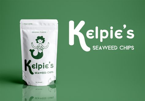 Seaweed Packaging, Ocean Seaweed, Seaweed Chips, Graphic Burger, Packaging Idea, John Wilson, Package Design, Packaging Design, Mockup