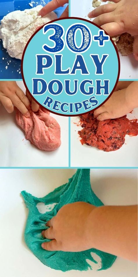 30  Homemade Playdough Recipes 33 Homemade Playdough Recipe, Playdough Recipe, Homemade Playdough, Kindergarten