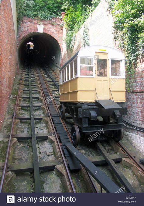 The West Hill Lift Old Town Hastings East Sussex England Stock Photo Hastings East Sussex, Hastings Old Town, England Uk, East Sussex, Old Town, England, Stock Images, Train, Stock Photos