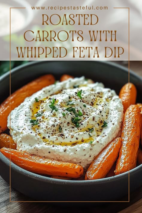 Roasted Carrots With Whipped Feta Dip, Whipped Feta Vegetables, Carrot Sticks And Dip, Roasted Carrots On Whipped Feta, Carrots And Whipped Ricotta, Whipped Feta With Carrots, Whipped Feta And Carrots, Whipped Feta Dip With Carrots, Roasted Veggie Dip