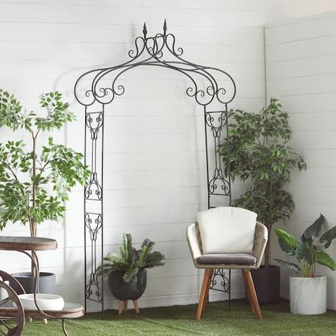 Bed Sage Green, Metal Garden Arbor, Shower Bed, Beach House Backyard, Bramble Furniture, Trellis Arbor, Metal Arbor, Deck Sunroom, Wire Plant