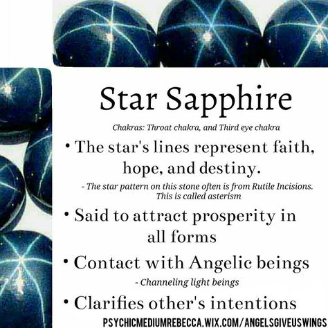 Star Sapphire crystal meaning Sapphire Crystal, Sapphire Crystal Meaning, Sapphire Stone Meaning, Sapphire Symbolism, Sapphire Magical Properties, Star Sapphire Meaning, Sapphire Meaning, Star Sapphire Jewelry, Star Sapphire Gemstone