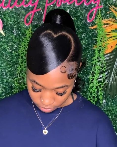 Parking Gel Hair Styles For Ladies, Side Shaved Hair, Side Shaved, Natural Hair Ponytail, Barbie Ponytail, Pony Hairstyles, Weave Ponytail Hairstyles, Sleek Ponytail Hairstyles, Weave Ponytail