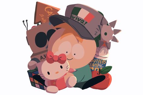 Butters South Park, Trey Parker, North Garden, Arte Grunge, Paper Boy, South Park Funny, South Park Characters, South Park Fanart, Park Art