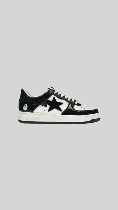 BAPE STA Low M2 "Black/White" Bape Sta, Black White, Black And White, Sneakers, White, Black