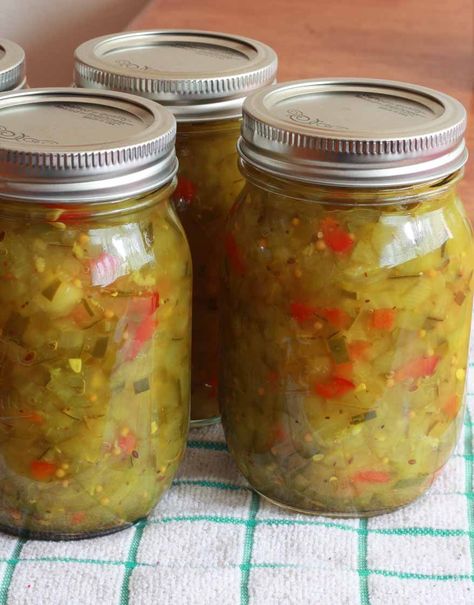 Easy Homemade Dill Pickle Relish. #relish #canning #recipes  daringgourmet.com Tangy Dill Pickle Relish, Green Tomato Dill Relish, Pickle Relish Recipe, Canning Instructions, Dill Relish, Daring Gourmet, Potato Salads, Relish Recipe, Canning Pickles