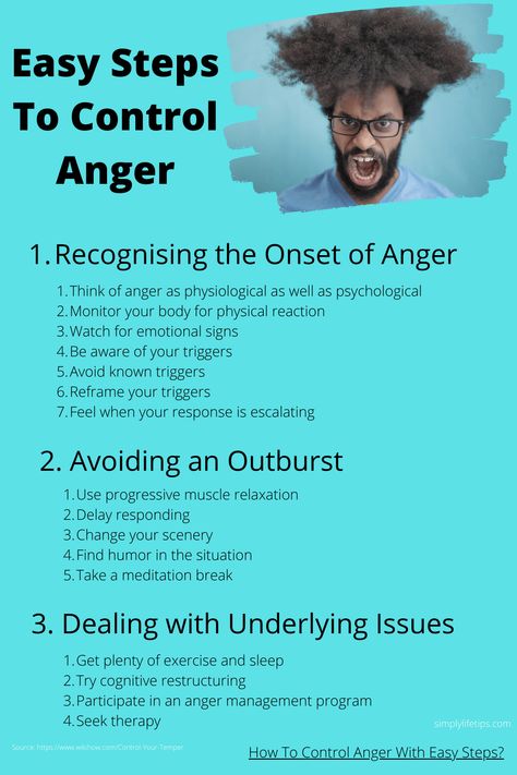 Easy steps to control #anger #tension #angry #selfimprovement #simplylifetips How To Control Feelings, How To Cope With Anger Issues, Controlling Anger Quotes Management, How To Help Someone With Anger Issues, Dealing With Anger Coping Skills, How To Stop Getting Angry, Anger Management Activities For Women, How To Control My Anger, How To Cope With Anger