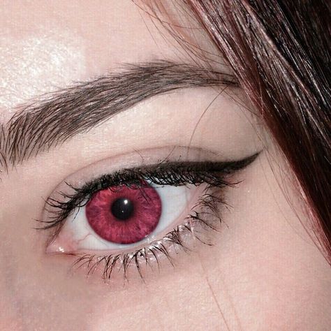 Beautiful Eyes Color, Red Eye, Aesthetic Eyes, Pink Eyes, Eye Art, Pretty Eyes, Red Eyes, Character Aesthetic, Grunge Aesthetic