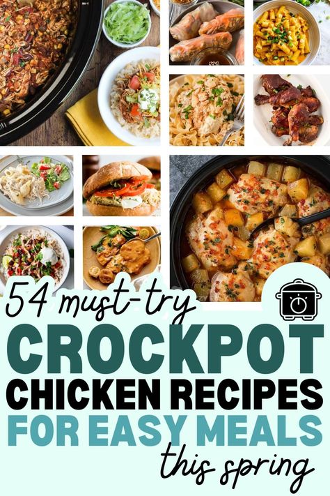 Welcome the season with our easy and delicious spring crockpot chicken recipes. From dump and go crockpot dinners to crockpot chicken sandwich recipes, these crockpot meals are perfect for celebrating the arrival of spring. Whether you're looking for spring dinner ideas or a variety of chicken breast crockpot recipes, you’ll find plenty of options for your slow cooker. Crockpot Recipes For Easter, Crockpot Chicken Sandwich Recipes, Spring Crockpot Meals, Chicken Breast Crockpot, Dump And Go Crockpot Dinners, Potluck Comfort Food, Dump And Go Crockpot, Spring Dinner Ideas, Crockpot Dump Recipes