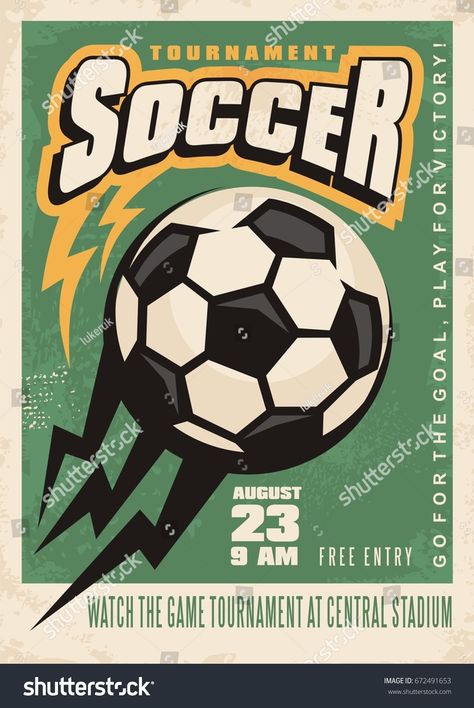 Fifa Poster, Sports Day Poster, Football Music, Best Soccer Cleats, Football Books, Soccer Tournament, Poster Design Layout, Football Illustration, Football Tournament