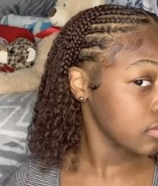 Natural Hair Styles With Cornrows, Scalp Braids For Black Women Natural Hair, 4c Braided Natural Hairstyles, Natural 4c Hairstyles Ideas Braids, Half Braid Half Curly Natural Hair, Natural Braided Hairstyles Black Women No Weave, Afro Hairstyles Braids Natural Hair, 4c Hairstyles Braids Natural, Black Natural Protective Hairstyles