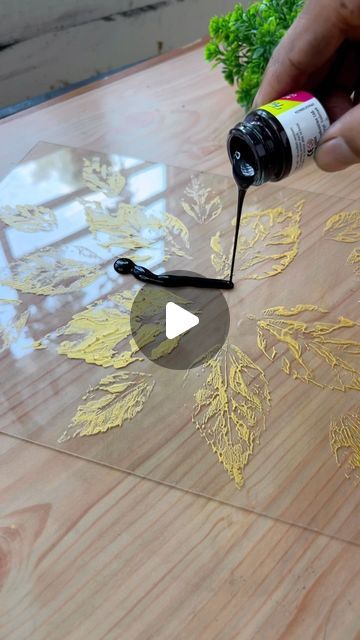 How To Make Resin Art On Canvas, Paintings On Acrylic Sheet, Printing On Acrylic Sheet, Resin Wall Painting, How To Paint On Acrylic Sheet, Art On Acrylic Sheet, Modeling Clay Wall Art, Diy Gold Leaf Art, Resin Art Wall Decor