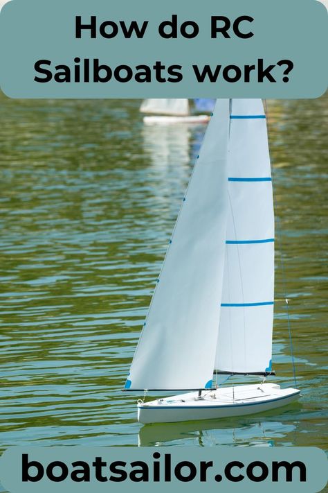 How do RC Sailboats work? Small Boats For Sale, Sailing Basics, Model Sailboats, Fun Hacks, Rc Boats Plans, Rc Boats Models, Rc Plane Plans, Boating Tips, Model Boat Plans