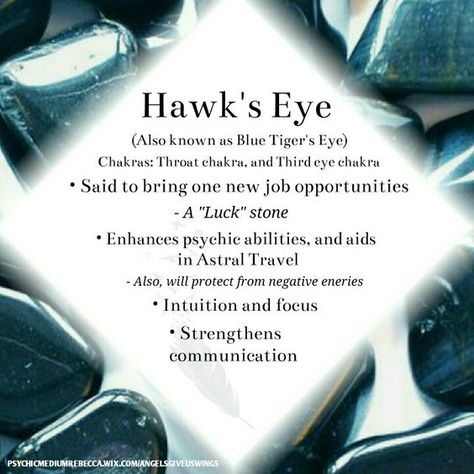 Crystal Cards, Hawk Eye, Crystal Power, Crystals Healing Properties, Spiritual Crystals, Gemstone Meanings, Crystal Therapy, Blue Tigers Eye, Crystal Healing Stones