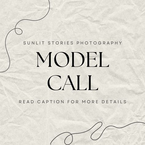 🌟 MODEL CALL – December 29th 🌟

I’m looking for models to participate in styled studio sessions for advertising!

📸 What I’m Looking For:
	•	Lifestyle Newborn: Newborns with their families (preferably with a young sibling or no siblings).
	•	Maternity: Expecting moms (no siblings included).
✨ All participants must be willing to be styled for the session.

🗓 Availability: December 29th
💰 Cost: $75
🎁 What You Get: All the photos from your session!

If you’re interested or know someone perfect f...