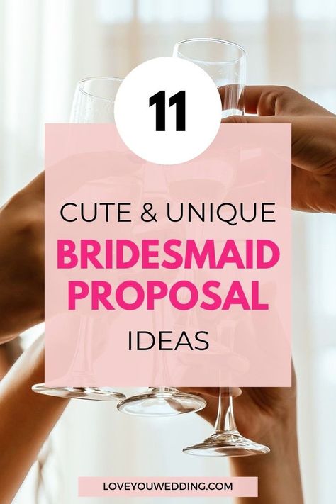 11 Unique Bridesmaid Proposal Ideas. From cute cards to cheap and simple box ideas, find inspiration for the perfect unique bridesmaid proposal ideas! Click now to elevate your bridesmaid proposals Maid Of Honor Proposal Ideas, Creative Bridesmaid Proposal Ideas, Unique Bridesmaid Proposal Ideas, Bridesmaid Proposal Box Ideas, Proposal Box Ideas, Unique Bridesmaid Proposal, Bridesmaid Proposal Ideas, Wedding Music Playlist, Ask Your Friends