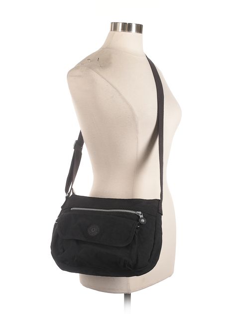 Kipling Crossbody Bag: Size NA Black Women's Bags - $34.99 Black Crossbody Bag Outfit Casual, Kipling Bags Outfit Style, Kipling Bag Aesthetic, Cross Body Bag Outfit, Kipling Crossbody Bag, Crossbody Bag Outfit, Black School Bags, Designer Cosmetic Bag, Hogwarts Dr