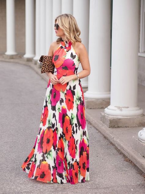 Pretty Maxi Dress, Krystin Lee, Leopard Clutch, Colorful Maxi Dress, Gorgeous Maxi Dresses, Poppy Dress, Luxurious Lifestyle, Poppy Print, Pretty Designs