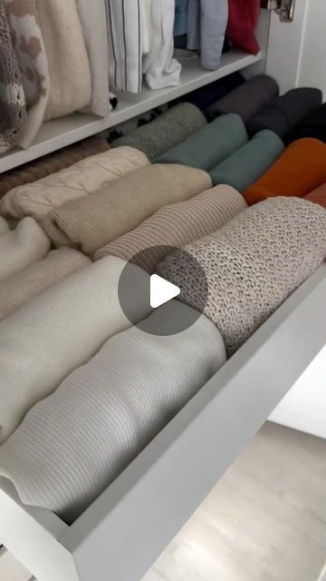 How To Store Sweaters In Closet, Sweater Storage Ideas, Sweater Organization, Storage Hack, Sweater Storage, Wardrobe Organisation, Ikea Hack Ideas, After Six, Ikea Storage