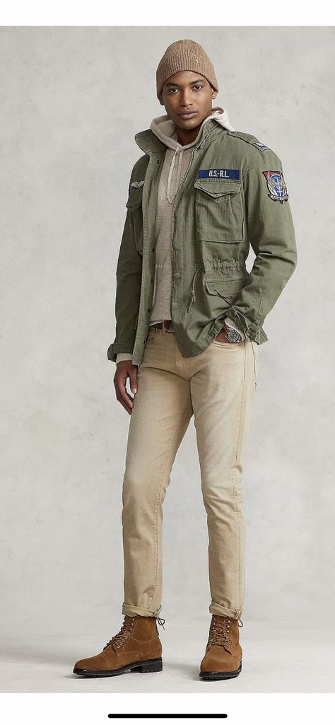 Military Jacket Outfit Men, Military Jacket Outfit, Military Jacket Outfits, Different Styles For Men, Fox Fashion, Ireland Fashion, Mens Military Jacket, Military Jackets, Travel Ireland