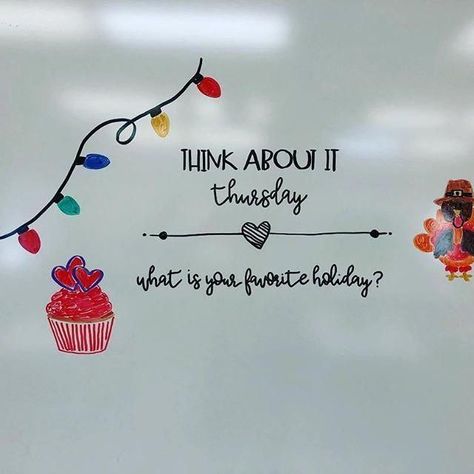 Think About It Thursday, Whiteboard Prompts, Whiteboard Questions, Whiteboard Writing, Classroom Whiteboard, Whiteboard Messages, Morning Board, Journal Topics, Responsive Classroom