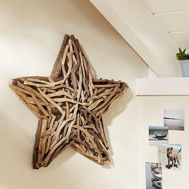 handmade driftwood star Driftwood Starfish, Driftwood Star, Handmade Stars, Driftwood Ideas, Twig Crafts, Driftwood Fish, Driftwood Diy, Driftwood Projects, Driftwood Wall