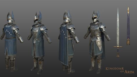 View the Mod DB Kingdoms of Arda mod for Mount & Blade II: Bannerlord image Knights of Dol Amroth Gondor Armor, Dol Amroth, Mount & Blade, Types Of Armor, Knight Armor, Fantasy Fiction, Fantasy Armor, Armor Concept, Fantasy Warrior