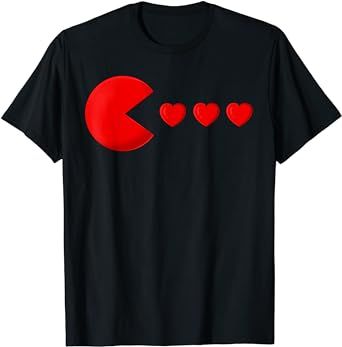 This Pac-man throw back mixed with Valentine's Day flare is great for teens, men, women, kids..you name it! Such a great way to show your love for a classic!! ***Post Contains an Amazon Affiliate Link! ***Small Commission received.*** Homemade Shirts, Funny Boy, Gaming Video, Valentines Outfits, Gaming Shirt, Valentines Party, Valentines Day Party, Gifts For My Sister, Valentines Day Hearts