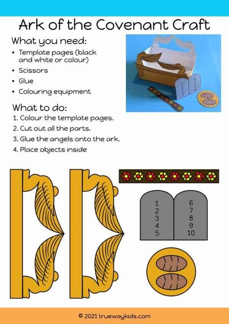 Ark Of The Covenant Craft, Tabernacle Of Moses, Bible Lesson For Kids, Ark Craft, Old Bible, Ark Of The Covenant, Bible Quiz, Bible Story Crafts, Bible School Crafts