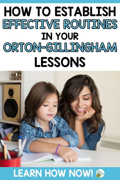 Routines are an important part of Orton-Gillingham instruction for a number of reasons. Today, I am sharing five tips to help you establish effective routines in your Orton-Gillingham Lessons. It is important that you have a visual schedule for students. It is also helpful to have a short list of classroom rules that are simple and easy to follow. And don’t forget to praise and reward with choice time. These teaching tips are especially helpful for students with dyslexia. Orton Gillingham Activities, Reading Intervention Activities, Reading Fluency Activities, Multisensory Phonics, Orton Gillingham Lessons, Phonological Awareness Activities, Fluency Activities, Reading Tutoring, Student Choice