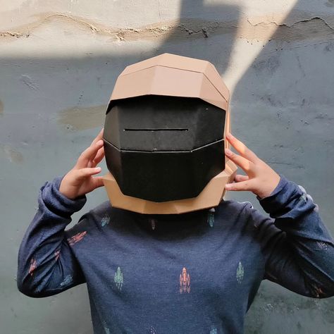 cardboard astronaut helmet plan is ready, Guys! Check my bio! Halloween Costumes For Kids Boys, Costumes For Kids Boys, Homemade Halloween Costumes For Kids, Helmet Template, Cardboard Template, A4 Sticker, Cardboard Mask, Astronaut Helmet, Kids Costumes Boys