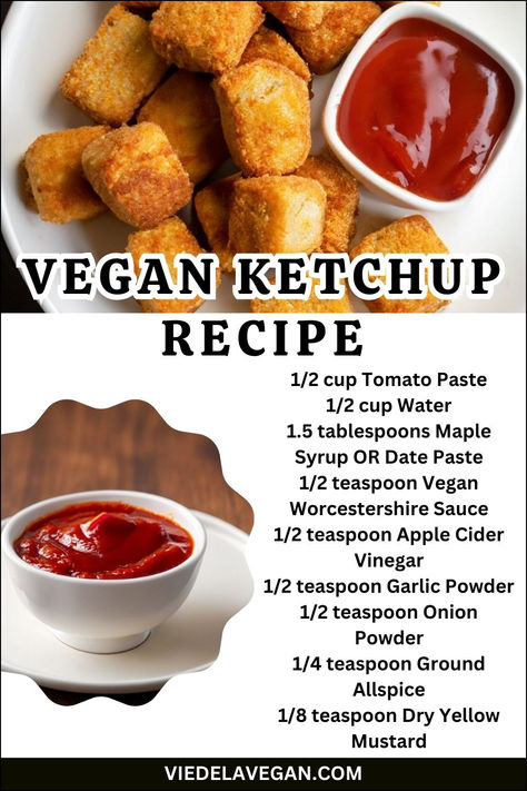 vegan ketchup recipe Vegan Ketchup Recipe, Vegan Ketchup, Ketchup Recipe, Vegan Worcestershire Sauce, Vegan Snack Recipes, Vegan Snack, Vegan Condiments, Veggie Burger, Oil Plant