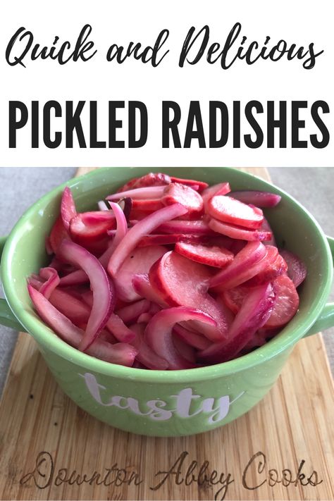 Cooking With Radishes, How To Can Radishes, Recipe For Radishes, Pickle Radishes, Cooked Radishes, How To Use Radishes, Refrigerator Pickled Radishes, Recipes With Radishes, Things To Do With Radishes