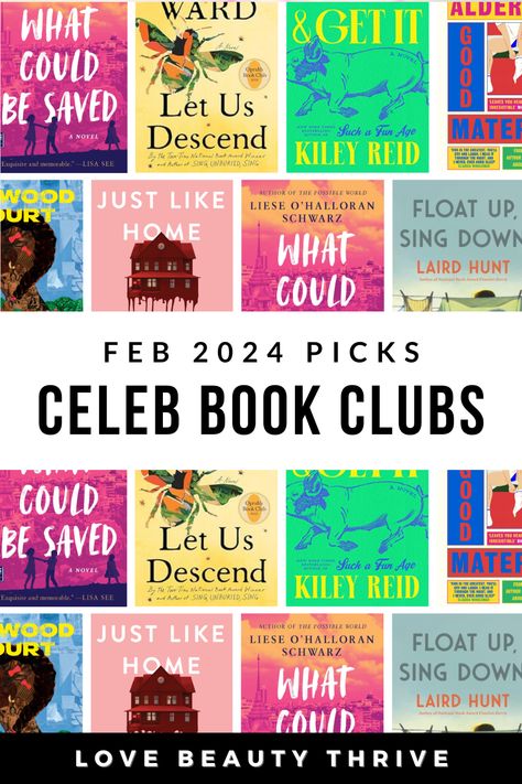 Ready for the top new novels? These bestsellers are celebrity book club picks you need on your bookshelf! February 2024 celebrity book club selections by Reese's Book Club, Oprah's Book Club, Read with Jenna and more. Historical fiction, romance, mystery, drama, thriller, short stories, suspense and humor. Get them on your winter reading list (the best books for your new year reading goals)! #CelebrityBookClubs #ReeseBookClub #ReadWithJenna #OprahsBookClub #NewBooks #CelebPicks #MustReads New Novels, Book Club Suggestions, Best Book Club Books, Winter Reading, Reading List Challenge, Celebrity Books, Book Club Reads, Best Short Stories, Oprahs Book Club