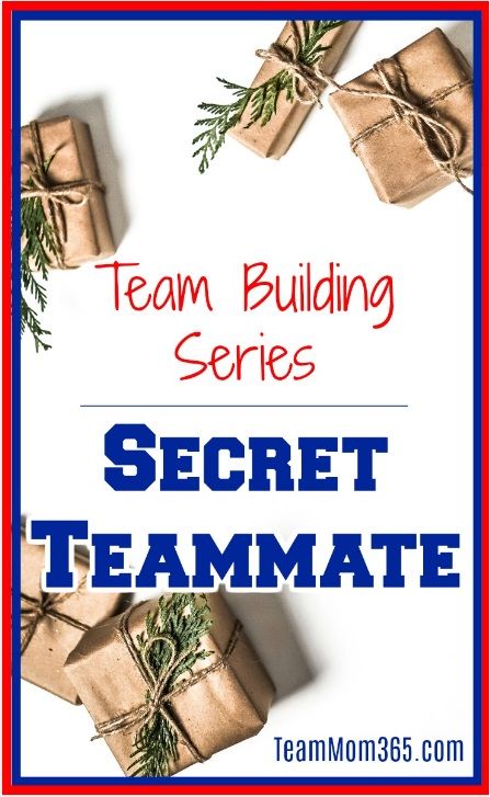 Team Building Series - Secret Teammate - Team Mom 365 Team Bonding Ideas Volleyball, Team Bonding Activities Sports, Cheer Team Bonding Activities, Cheerleading Team Bonding, Sports Team Building Activities, Team Banquet Ideas, Cheer Team Bonding, Volleyball Team Mom, Team Building Games For Kids