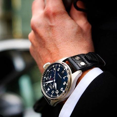 IWC Big Pilot http://think-ebooks.com Iwc Big Pilot, Iwc Pilot Chronograph, Dapper Fashion, Best Looking Watches, Tag Heuer Monaco, Iwc Pilot, Iwc Watches, Pal Zileri, Wrist Game