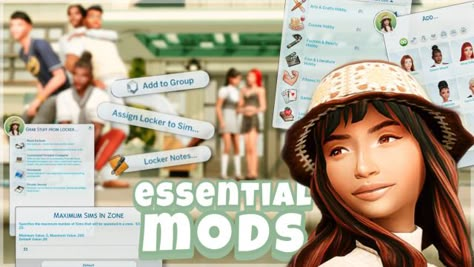 You NEED These Mods to Fix High School Years and Wants & Fears // The Sims 4: Mod Review The Sims 4 Mod, Download Sims, Class Mates, Sims Free Play, Makeup Cc, Sims 4 Children, High School Years, Sims 4 Mods Clothes, School Related