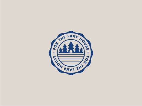 Lake House Logo, Lake Logo, Lake House Rentals, Association Logo, Harbor House, Tree Logos, Home Logo, Lake Life, Monogram Logo