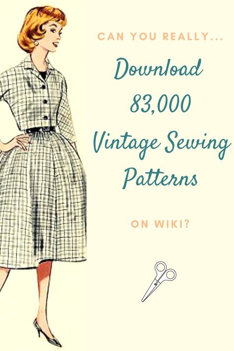 Old Sewing Patterns, Vintage Sewing Patterns Free, Patron Vintage, Fashion Crafts, Retro Hair, Dress Patterns Free, Vintage Dress Patterns, Leg Pain, Sewing Blogs