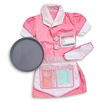 Waitress Costume, Doctor Role Play, Waitress Outfit, Waitress Uniform, Role Play Costume, Melissa & Doug, Fun Size, Cap Dress, Stem Toys