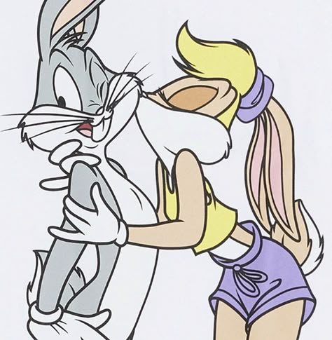 Bugs Bunny Pictures, Bugs Bunny Drawing, Bugs Bunny Lola, Whole Tattoo, Cartoon Tattoo Ideas, Bugs And Lola, Bunny Couple, Looney Tunes Wallpaper, Character Tattoos