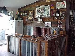 rustic bar ideas - could use some improvements but still rustic. Maybe I'm wanting to combine rustic with new. Challenge will be done. Beer Decor, Bar Deco, Adventure Decor, Rustic Bar, Backyard Bar, Garage Bar, Corrugated Metal, Metal Panels, Bar Ideas