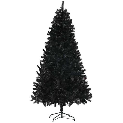 Christmas Tree Decorations Black, Halloween Tree Decorations, Unlit Christmas Trees, Purple Led Lights, Artificial Xmas Trees, Faux Christmas Trees, Spruce Christmas Tree, Gratis Printables, Artificial Christmas Trees