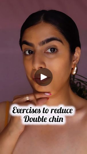 600K views · 16K reactions | Exercises to reduce your double chin. 

I’ve been into my fitness journey since more than a year now and it was the most difficult for me to lose my face fat. 

Whenever I used to do these facial exercises I used to a see a difference within minutes because it helps in reducing your water weight. 

All this will help you for sure but also what you eat will also reflect on your face. Whenever I have junk the next day it shows up on my face but doing these exercises really help me with reducing the water weight. 

Cut down on your Sugar, Maida and fried you’ll se a difference like that.

•
•
•
#doublechin #faceexercise #facelift #faceyoga | Lipakshi kochar | Makeup & Beauty | lipakshikocharofficial · Original audio Double Chin Removal, Double Chin Exercises, Reduce Double Chin, Chin Exercises, My Fitness Journey, Face Fat, Stomach Problems, Face Exercises, Facial Exercises