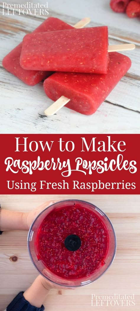 Home Made Popsicles Healthy, Homemade Popsicles Healthy, Popsicle Recipe For Kids, Raspberry Popsicles, Fruit Popsicle Recipes, Gourmet Popsicles, Homemade Fruit Popsicles, Make Homemade Pasta, Healthy Popsicle Recipes