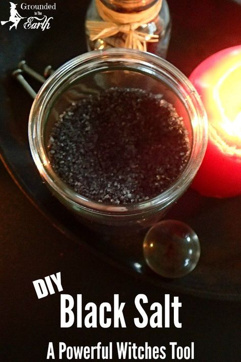 How To Make Black Salt Recipe, Diy Black Salt, Enchanted Crafts, Make Black Salt, Black Salt Recipe, Witchcraft Potions, Dionysus God, Witchcraft Diy, Witch Kitchen