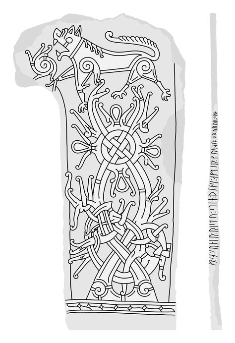 Norse Imagery, Ringerike Style, Oppland Norway, Rune Vichinghe, Viking Pictures, Ancient Tattoo, Antler Art, Norse Tattoo, Nordic Tattoo