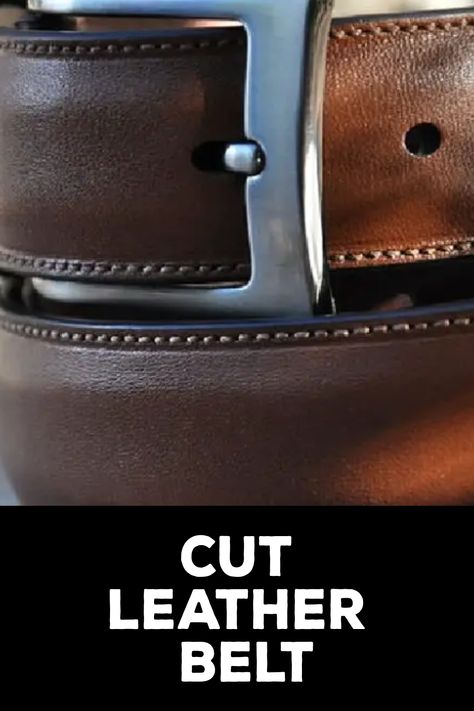 How to Cut Leather Belt Leather Accessories Diy, Ugg Mini Boots, Belt Diy, Ugg Mini, Leather Car Seats, Wide Leather Belt, Handmade Wallets, Shortening, Wide Belt